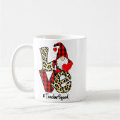 Mug Love Gnome Teacher Squad Happy Valentine Gnome Tea (Gauche)