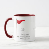 Mug Love GOLF tellement je tellement de citations amus (Gauche)