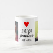 Mug Love Grandma Don Photo Collage Texte (Centre)