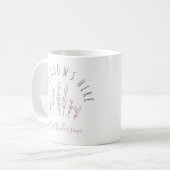 Mug Love Grows ici Jardin avec nom (Devant gauche)