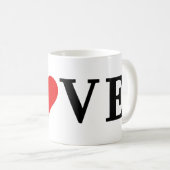 Mug LOVE Heart Classic Simple Élégant (Devant droit)
