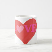 Mug  LOVE Heart Cute Typography  (Centre)