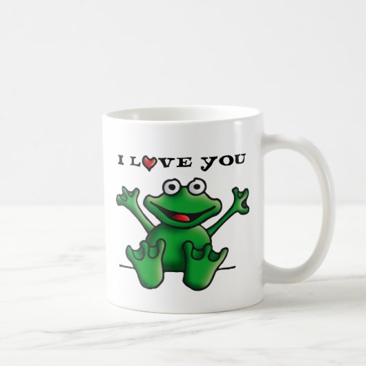 Mug love heart frog (Droite)