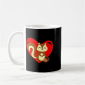 Mug Love Heart Graphic Valentines Day Squirrel Boys K (Gauche)