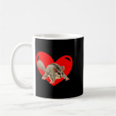 Mug Love Heart Graphic Valentines Day Sugar Glider Bo  (Gauche)