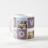 Mug Love Heart Photo Collage personnalisé (Devant gauche)