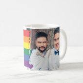 Mug Love Heart Rainbow Gay pride LGBT Photo (Devant droit)