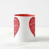 Mug Love Heart Word (Centre)