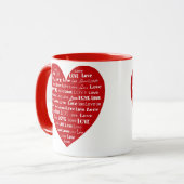 Mug Love Heart Word (Devant gauche)