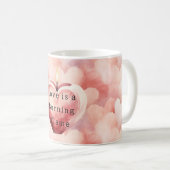 Mug Love Hearts Burning Flame Candle (Devant droit)