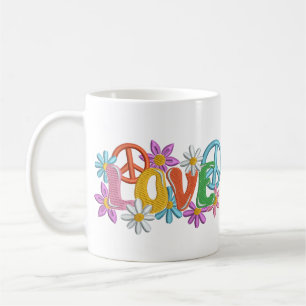 Mug Love Hippie Paix Signale de Paix Puissance de la F