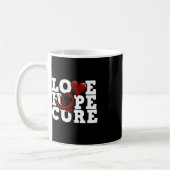 Mug Love Hope Cure - Sensibilisation aux cellules de f (Gauche)