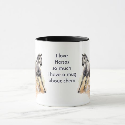 Mug Love Horses (Centre)