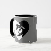Mug Love Horses Logo avec Coeur (Devant gauche)