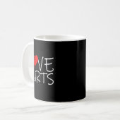 Mug Love Hurts Broken Heart Divorce Breakup Heartbroke (Devant gauche)