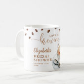 Mug Love Is Brewing Theme Bridal Shower (Devant gauche)