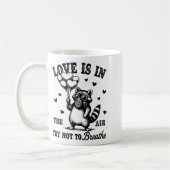 Mug Love Is In The Air Try Not To Breathe Fun Raccoon  (Gauche)