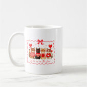 Mug Love Is In The Fur Cat Lovers Valentines Cute Cats (Gauche)