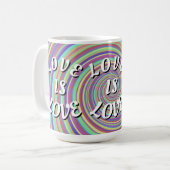 Mug Love Is Love Fierté  (Devant gauche)