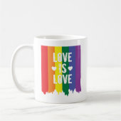 Mug Love is Love Rainbow Gay pride LGBT peinture à la (Gauche)