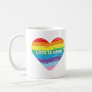 Mug LOVE is LOVE Rainbow LGBTQIA Flag, Fierté