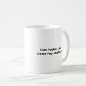 Mug Love Is Patient Calm Aesthetic (Devant droit)