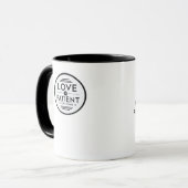 Mug Love Is Patient Clean Design  (Devant gauche)