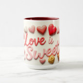 Mug Love Is Sweet Chocolate Valentine Heart (Centre)