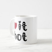 Mug Love It Hot with Hearts (Devant gauche)