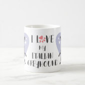 Mug Love Italien Greyhound Gris Cartoon Chien mignon C (Centre)