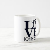 Mug LOVE Johns Island SC 11oz (Devant droit)