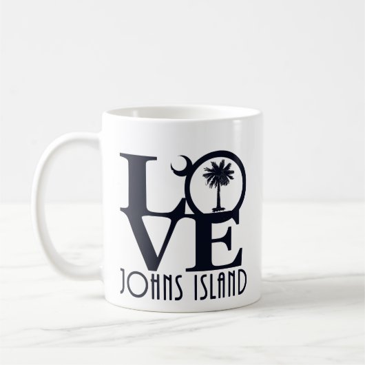 Mug LOVE Johns Island SC 11oz (Gauche)