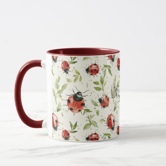 Mug Love Joy Ladybugs (Gauche)