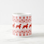 Mug Love Joy Peace Brittanys Festive Christmas Dogs (Centre)