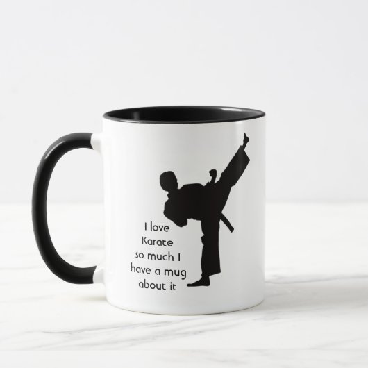 Mug Love Karate tant je tellement de citations amusant (Gauche)