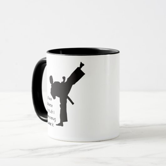 Mug Love Karate tant je tellement de citations amusant (Devant gauche)
