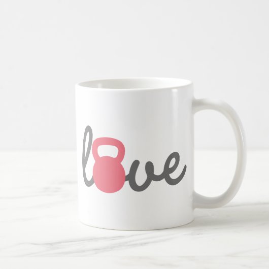 Mug Love Kettlebell Pink (Droite)