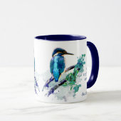 Mug Love Kingfisher Birds tellement de citations à dir (Devant droit)