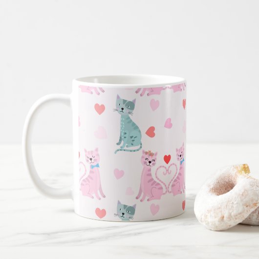 Mug Love Kitties (Avec donut)