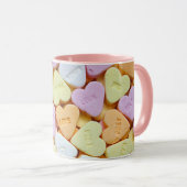 Mug "Love" La Saint Valentin's Candy Heart Coffee Cup (Devant droit)