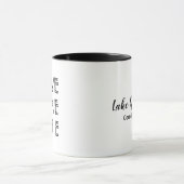 Mug LOVE LAKE LIFE nom de lac personnalisé (Centre)