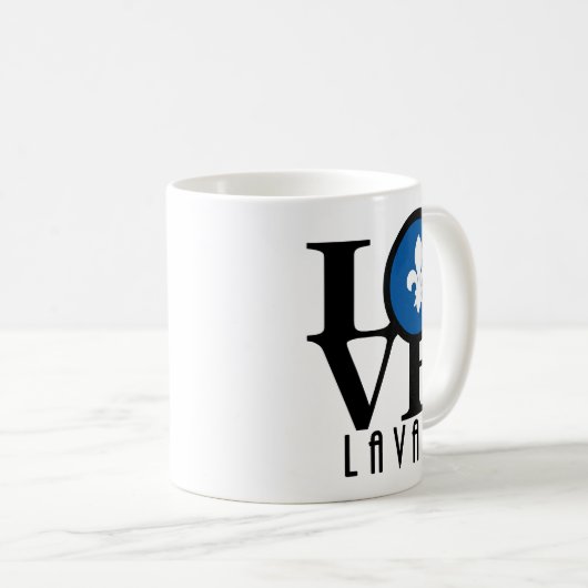 Mug LOVE Laval Québec 11oz (Devant droit)