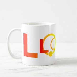 Mug LOVE lettrage arc-en-ciel