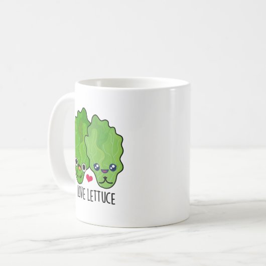 Mug Love Lettuce Funny Veggie Pun (Devant gauche)