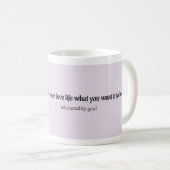 Mug Love Life : Relation Sagesse en Noir (Devant droit)