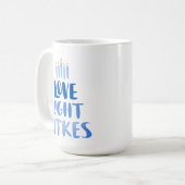 Mug Love Light Lakes | Hanoukka lunatique moderne (Devant gauche)