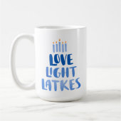 Mug Love Light Lakes | Hanoukka lunatique moderne (Gauche)