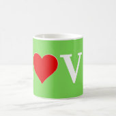 Mug LOVE Lime Vert Moderne (Centre)
