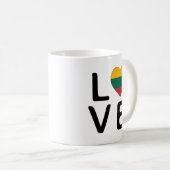 Mug Love - Lituanie Drapeau (Devant droit)