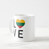 Mug Love - Lituanie Drapeau (Devant gauche)